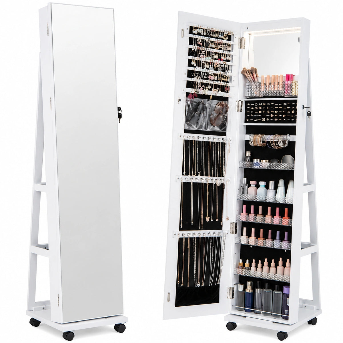 Armoire, réglable, avec rangement, avec étagères, coloris blanc, pour la chambre