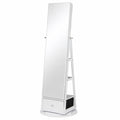 Armoire, pivotant, avec rangement, avec tiroirs, coloris blanc, pour la chambre