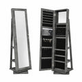 Armoire, pivotant, avec rangement, coloris gris, pour la chambre